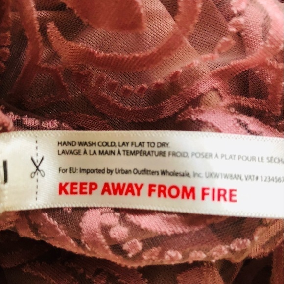 Free People Womens Adella Burnout Slip Dress Small - Picture 10 of 12